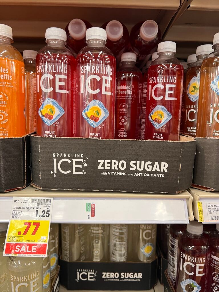 body armor, sparkling ice and powerade kroger shelf image (1)