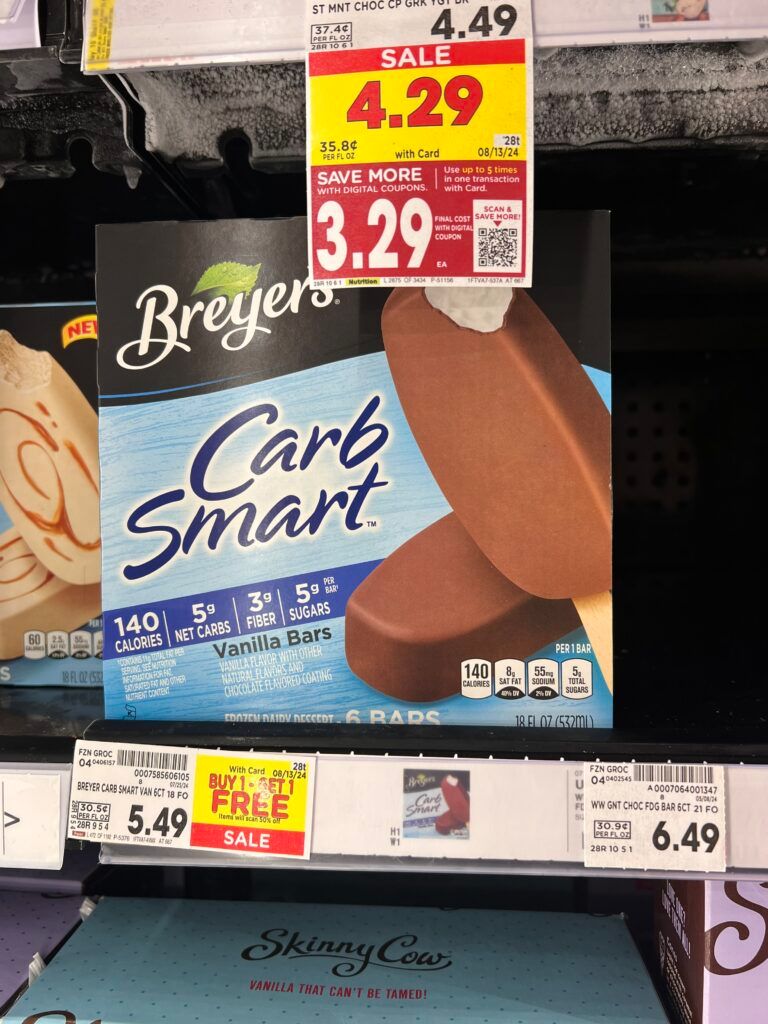 breyers carb smart bar kroger shelf image (1)