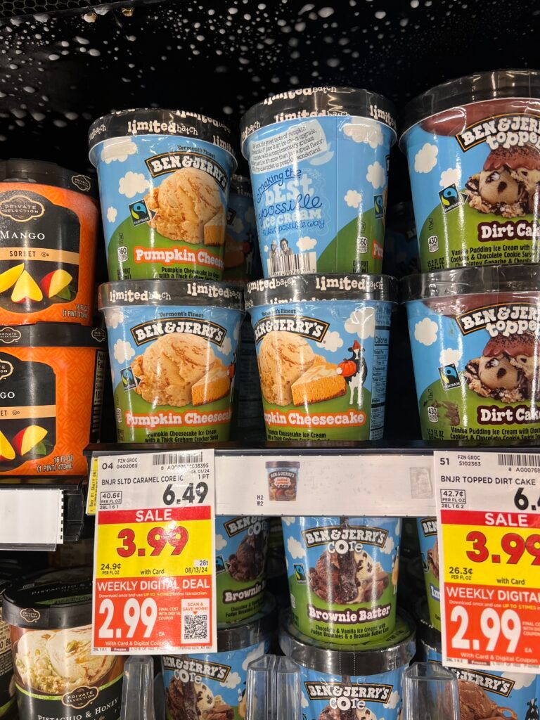 breyers ice cream, ben and jerrys kroger shelf image (48)