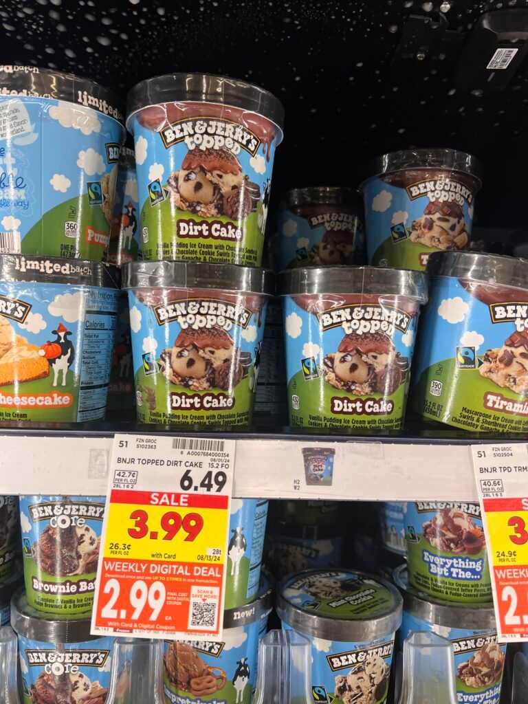 breyers ice cream, ben and jerrys kroger shelf image (48)