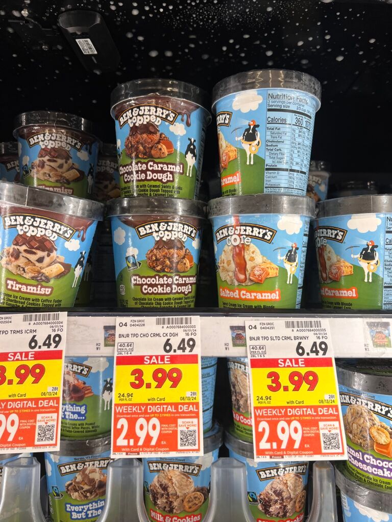 breyers ice cream, ben and jerrys kroger shelf image (48)