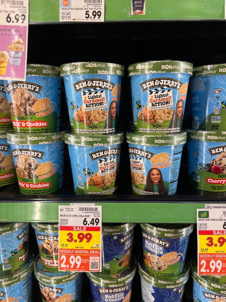 breyers ice cream, ben and jerrys kroger shelf image (48)