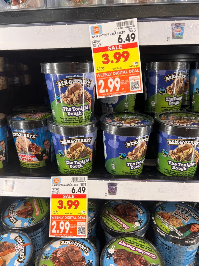 breyers ice cream, ben and jerrys kroger shelf image (48)