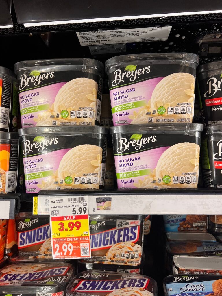 breyers ice cream, ben and jerrys kroger shelf image (48)