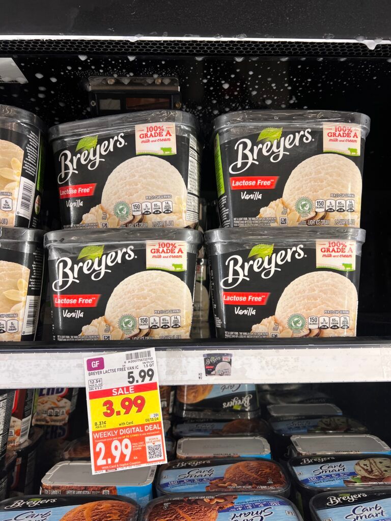 breyers ice cream, ben and jerrys kroger shelf image (48)