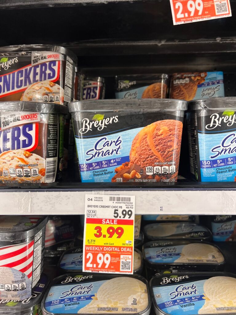 breyers ice cream, ben and jerrys kroger shelf image (48)