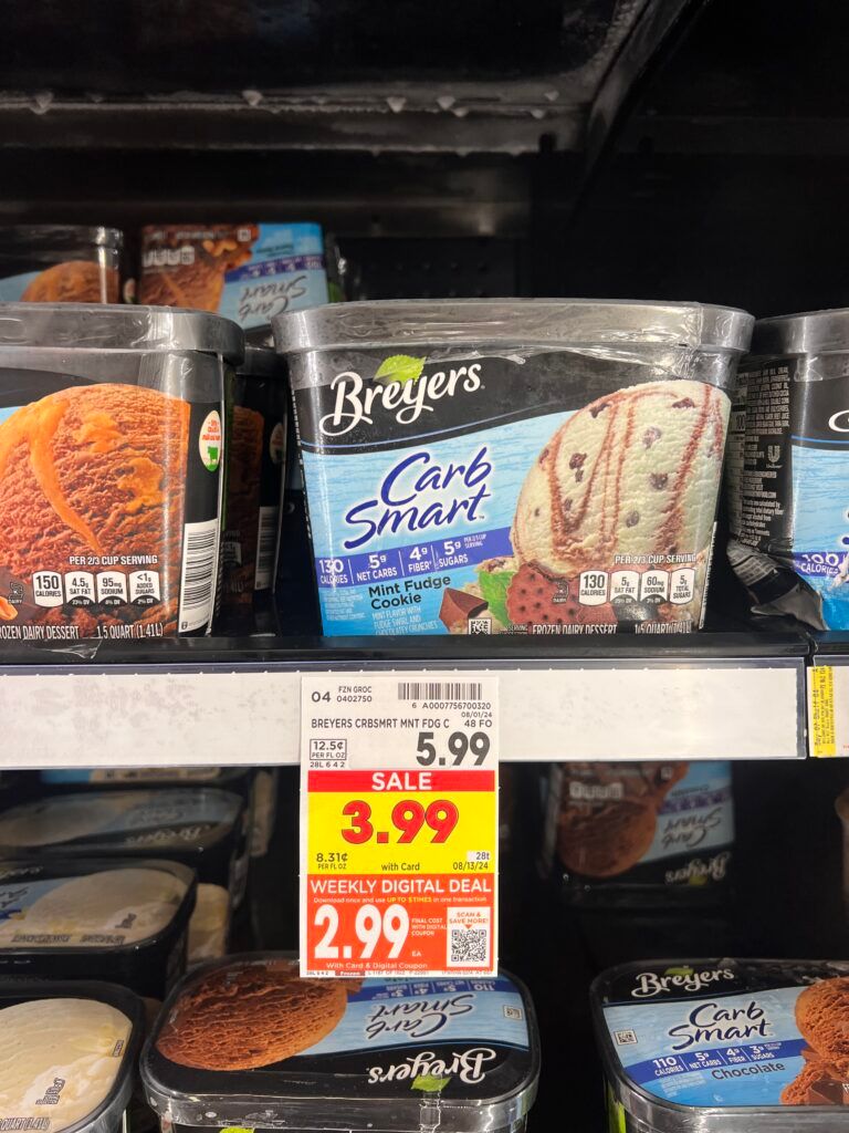 breyers ice cream, ben and jerrys kroger shelf image (48)