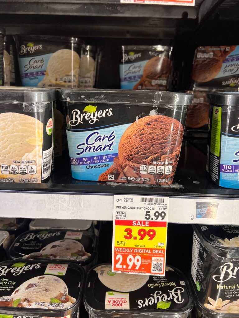 breyers ice cream, ben and jerrys kroger shelf image (48)