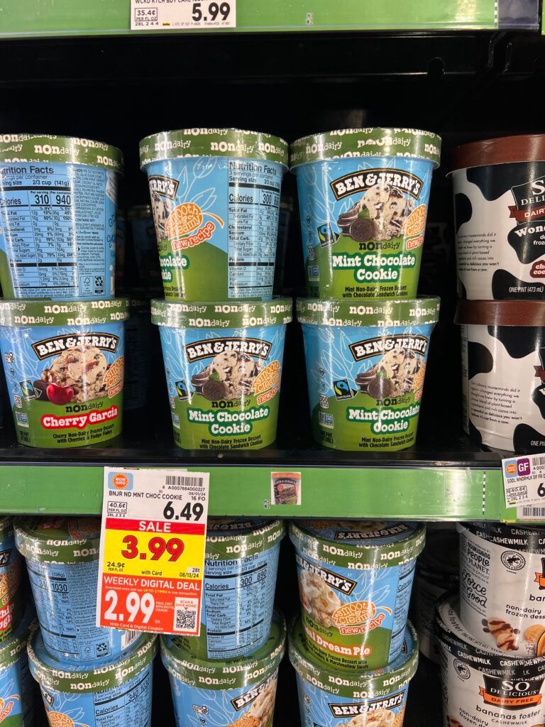 breyers ice cream, ben and jerrys kroger shelf image (48)