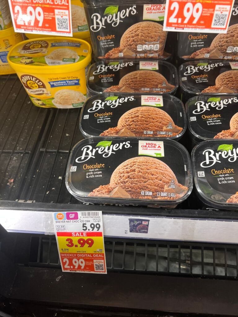 breyers ice cream, ben and jerrys kroger shelf image (48)