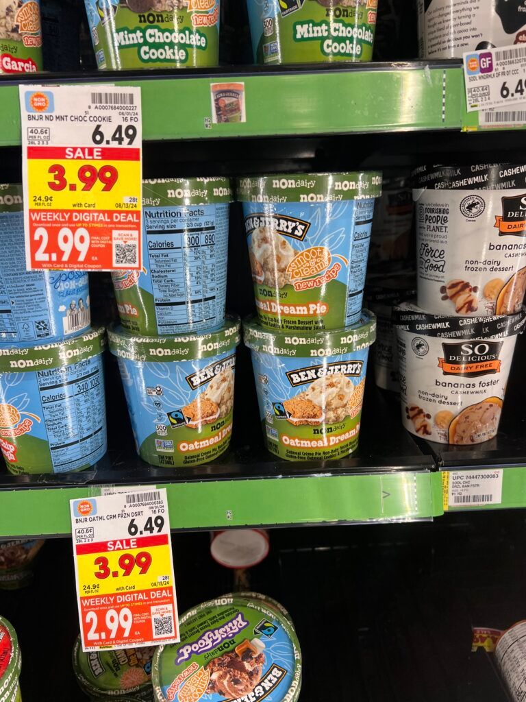 breyers ice cream, ben and jerrys kroger shelf image (48)