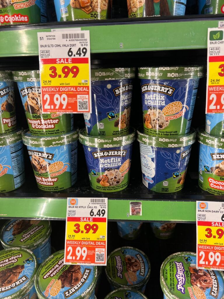 breyers ice cream, ben and jerrys kroger shelf image (48)