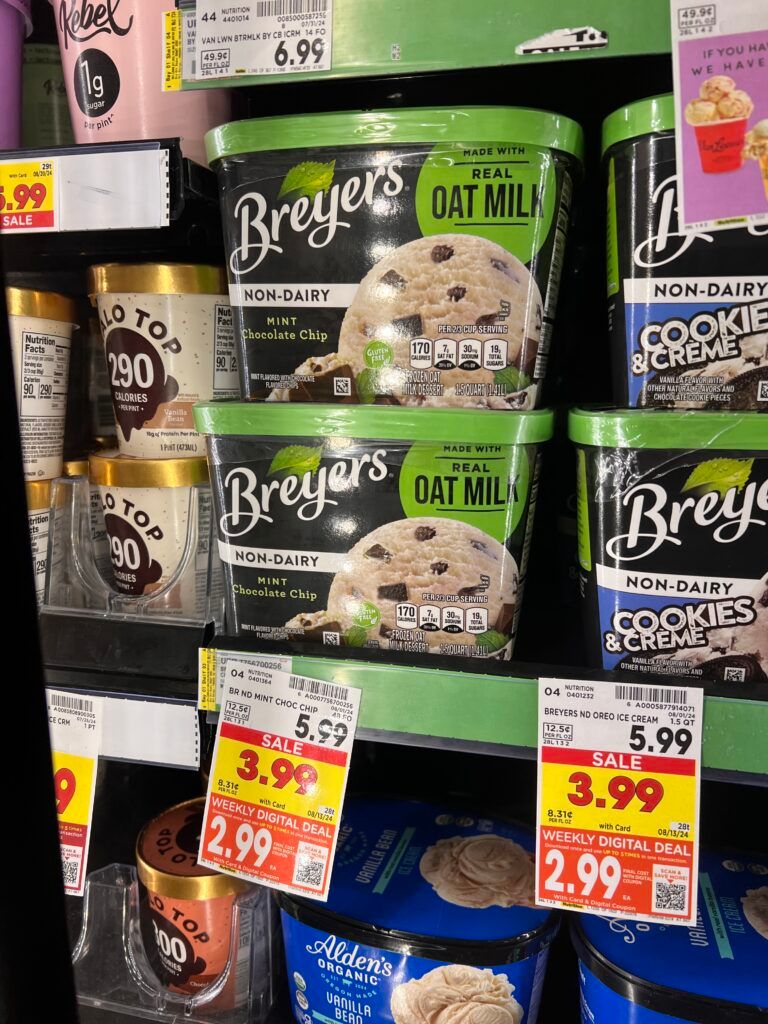 breyers ice cream, ben and jerrys kroger shelf image (48)