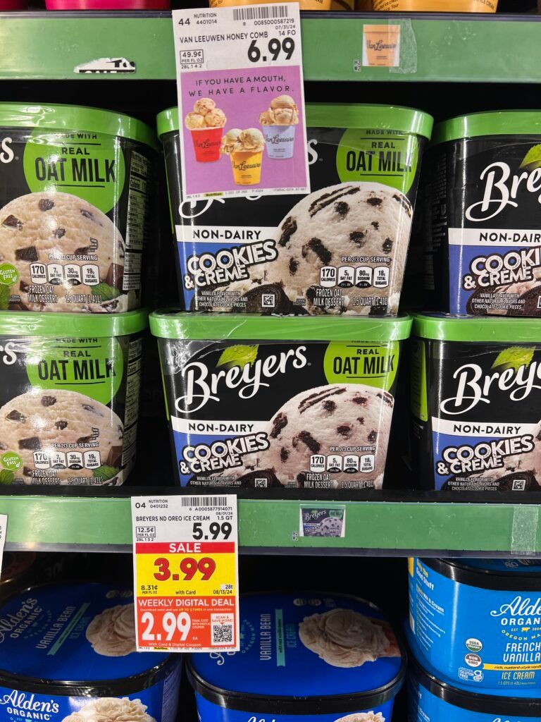 breyers ice cream, ben and jerrys kroger shelf image (48)