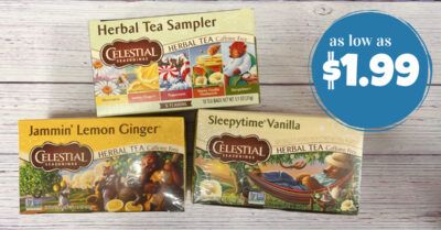 celestial seasonings tea kroger krazy