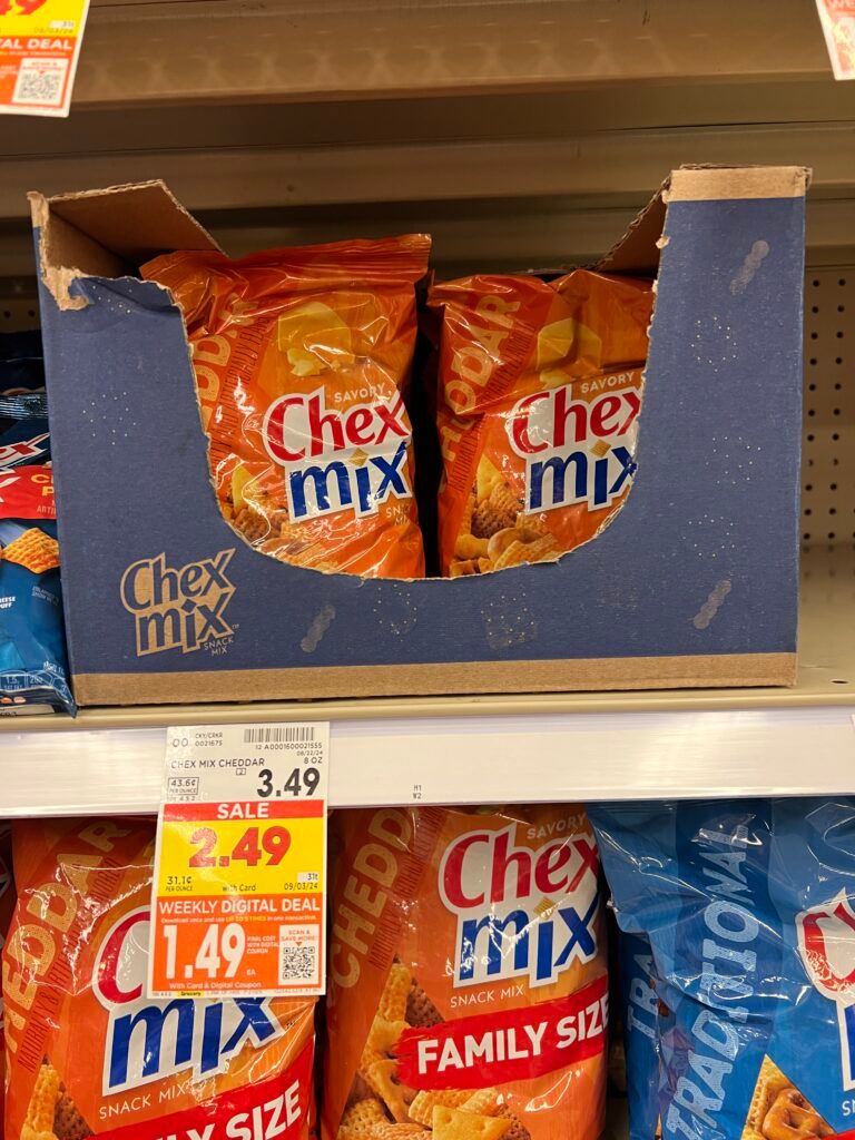 chex mix, gardettos and bugles kroger shelf image (1)