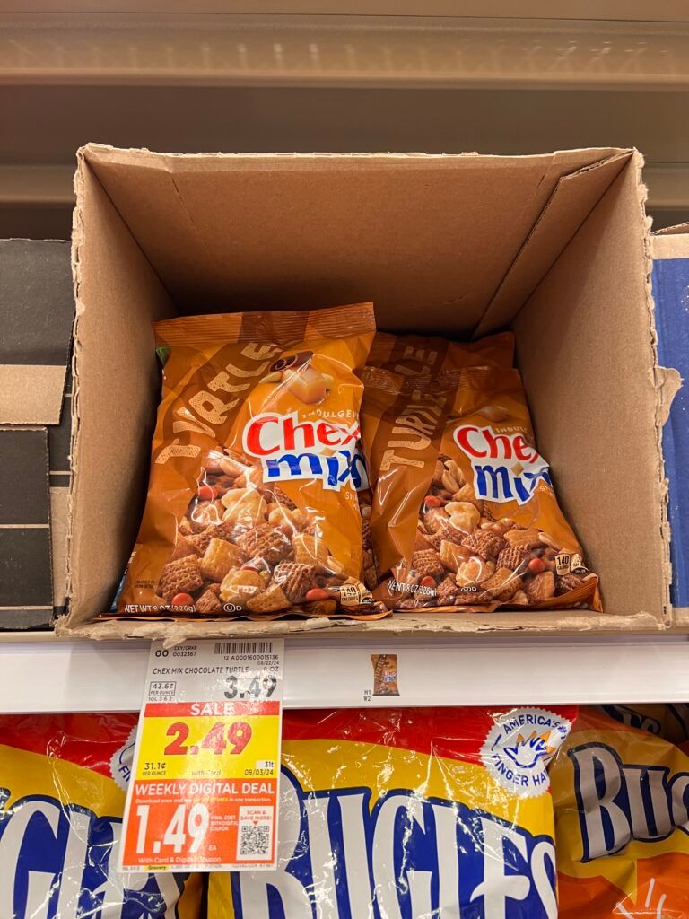 chex mix, gardettos and bugles kroger shelf image (1)