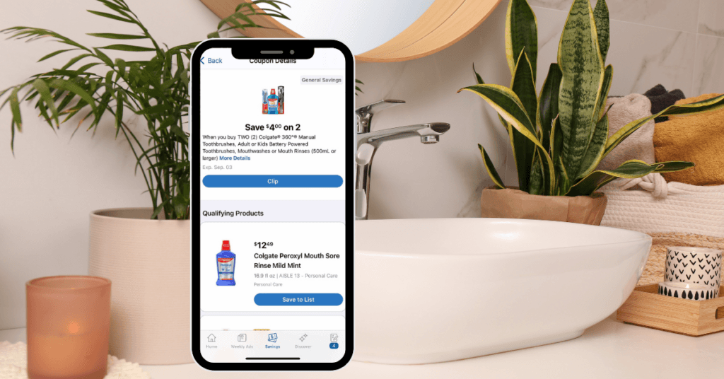 colgate mouthwash kroger digital coupon