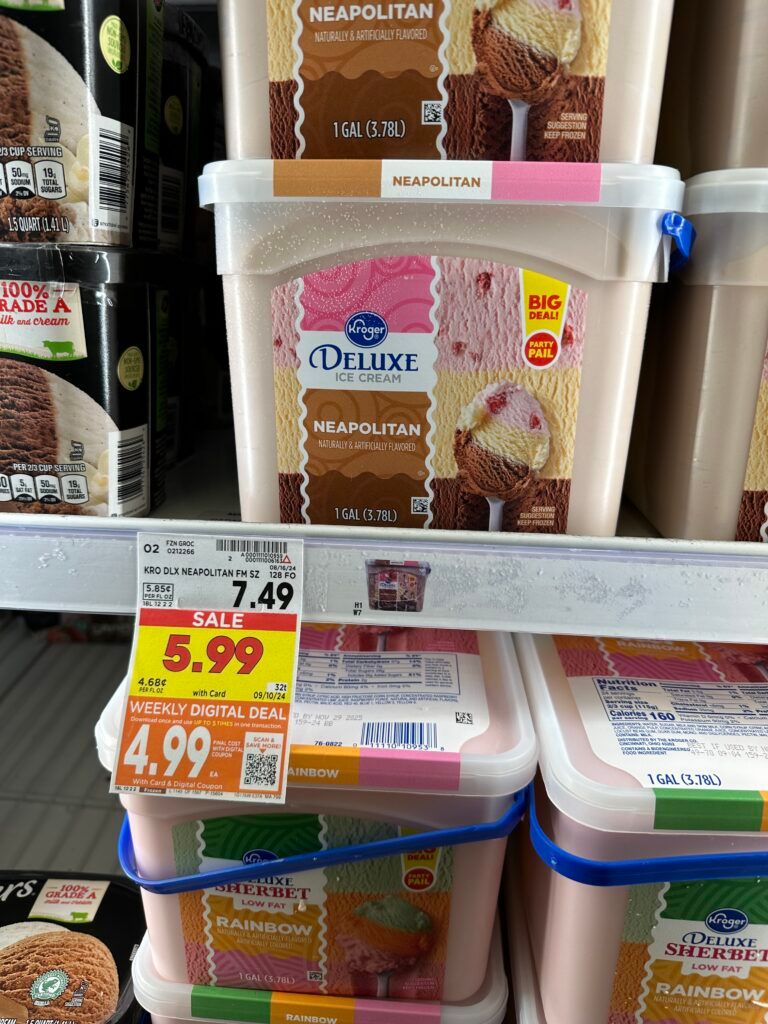 kroger party pail ice cream shelf image (1)