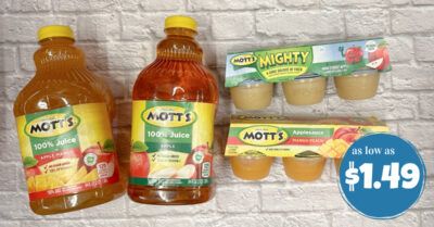 motts apple sauce and juice kroger krazy