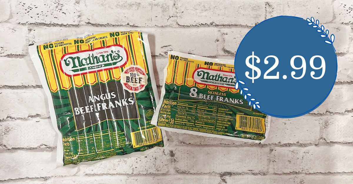 Nathan's Beef Franks as low as $2.99! - Kroger Krazy