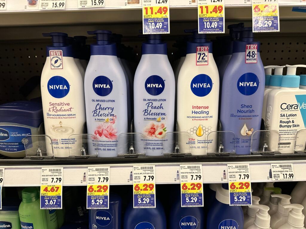 nivea lotion kroger shelf image (1)