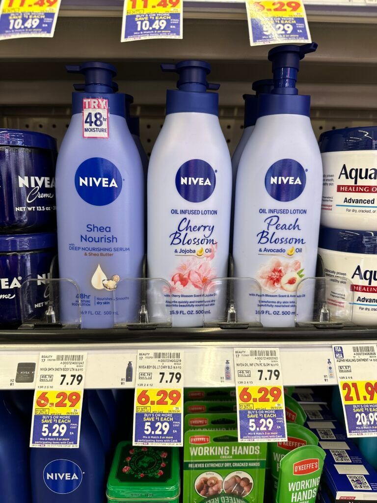 nivea lotion kroger shelf image (1)