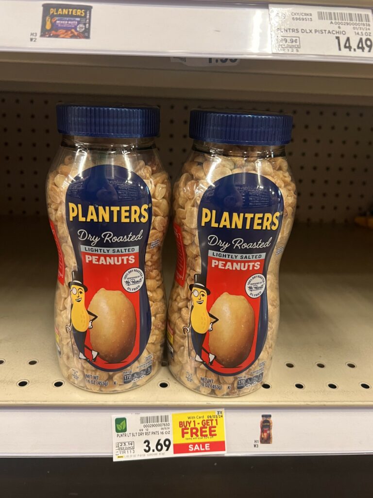 planters peanuts kroger shelf image (1)