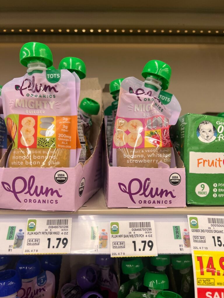 plums organics pouches kroger shelf image (1)