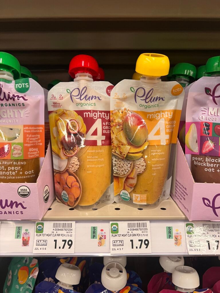 plums organics pouches kroger shelf image (1)