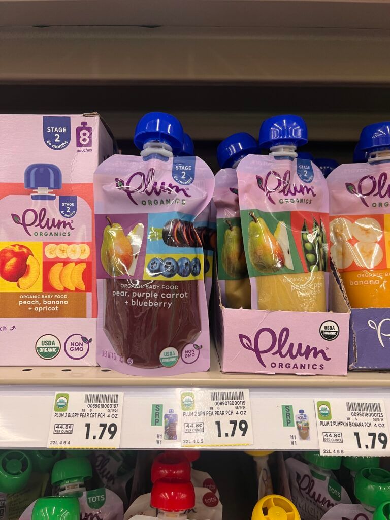 plums organics pouches kroger shelf image (1)