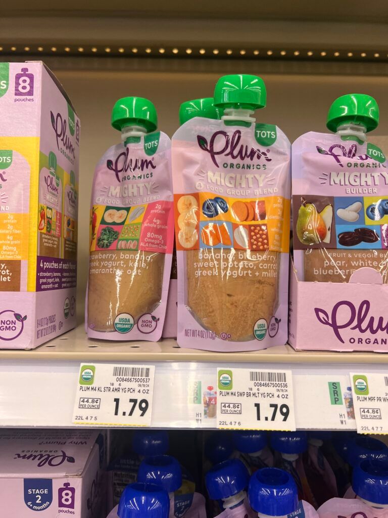 plums organics pouches kroger shelf image (1)