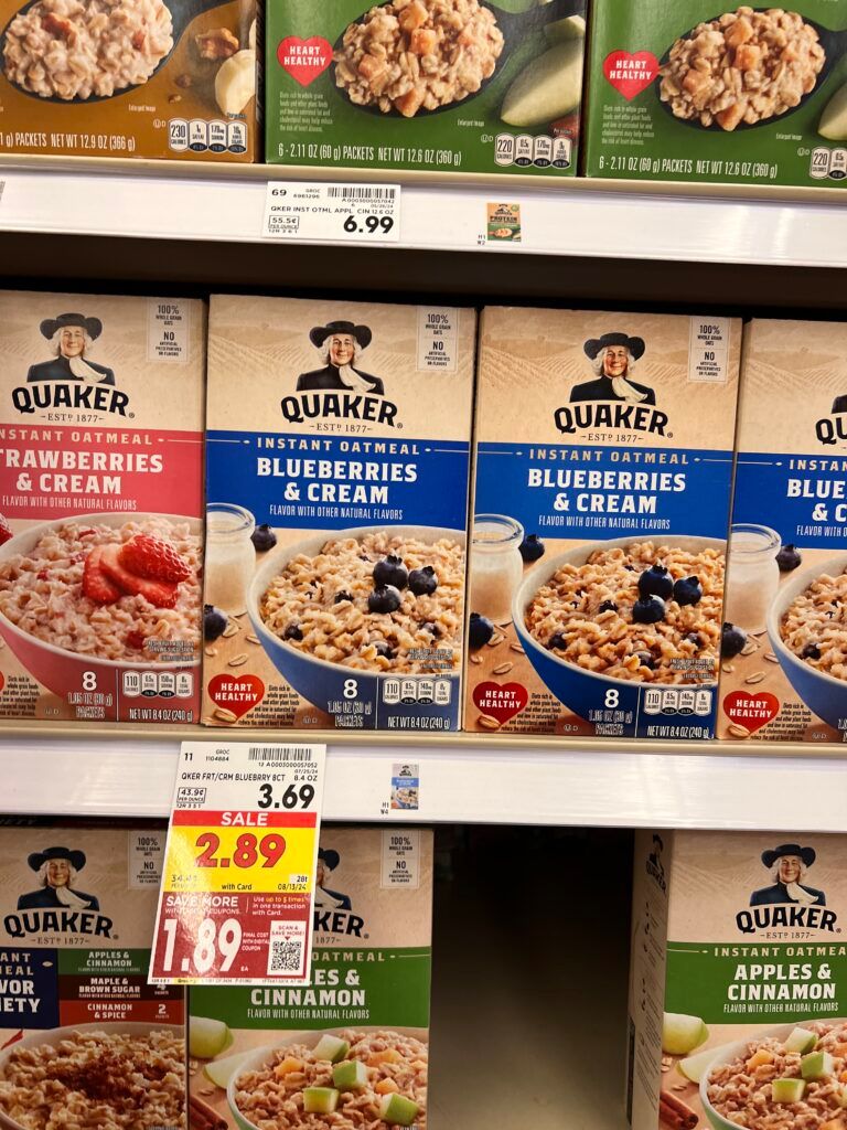 quaker instant oatmeal kroger shelf image (1)