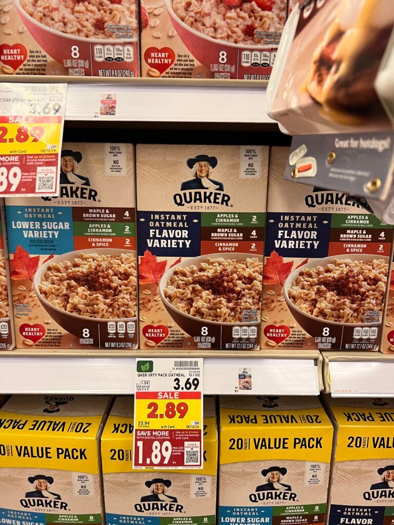 quaker instant oatmeal kroger shelf image (1)