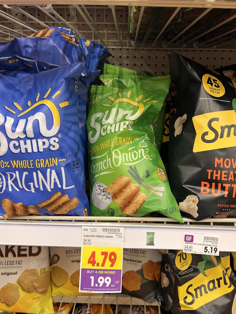 ruffles, doritos, fritos, sunchips kroger shelf image (1)