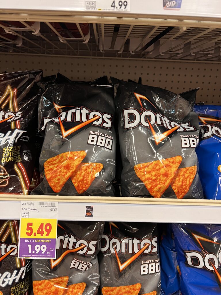 ruffles, doritos, fritos, sunchips kroger shelf image (1)