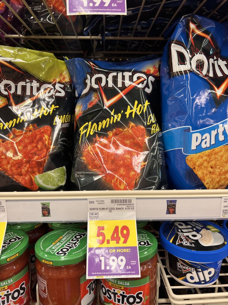 ruffles, doritos, fritos, sunchips kroger shelf image (1)