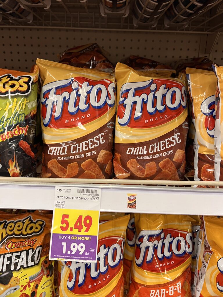 ruffles, doritos, fritos, sunchips kroger shelf image (1)