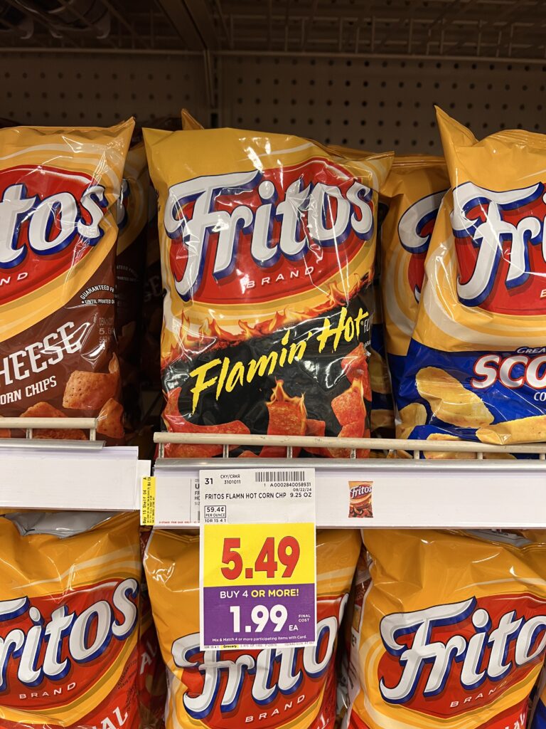 ruffles, doritos, fritos, sunchips kroger shelf image (1)