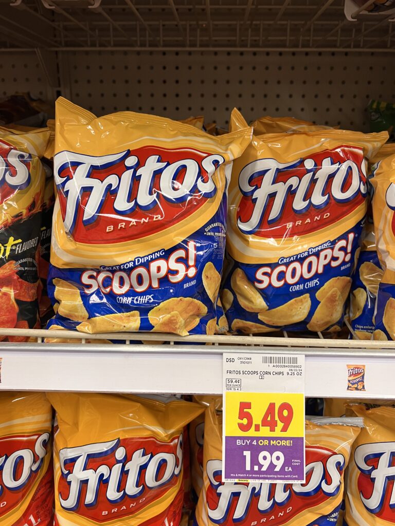 ruffles, doritos, fritos, sunchips kroger shelf image (1)