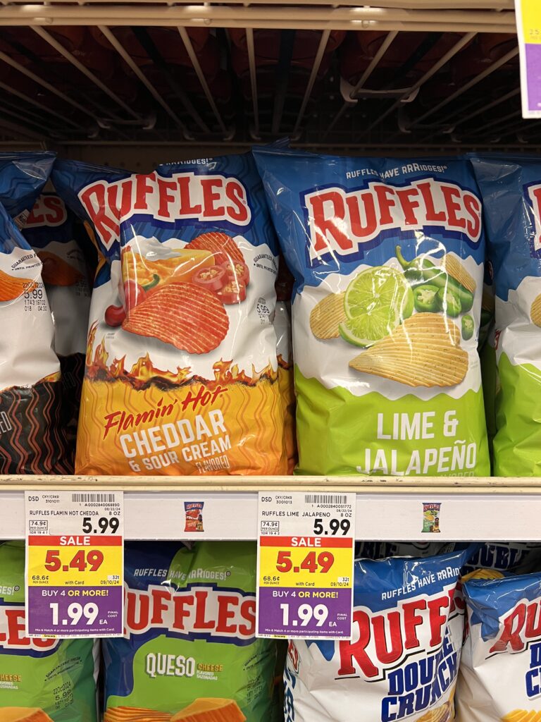 ruffles, doritos, fritos, sunchips kroger shelf image (1)