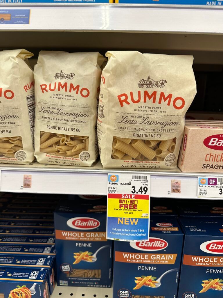 rummo pasta kroger shelf image (1)