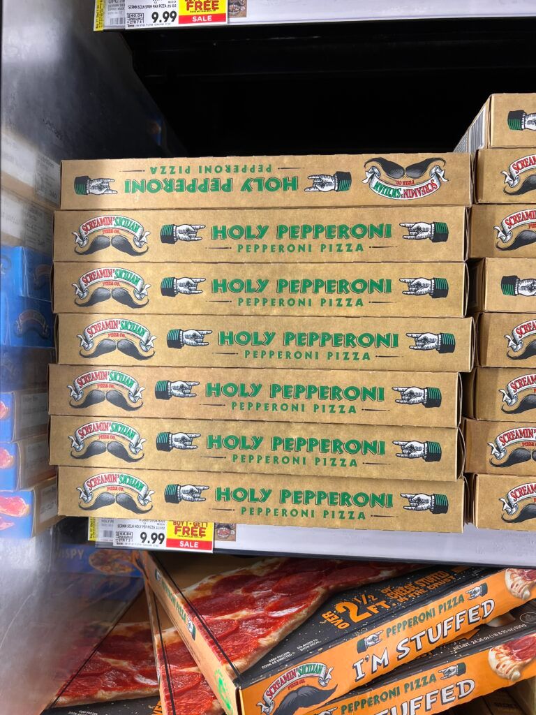 screamin sicilian pizza kroger shelf image (1)