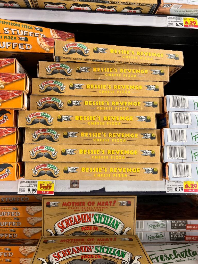 screamin sicilian pizza kroger shelf image (1)