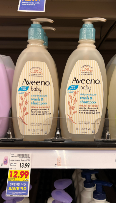 Aveeno Kroger Shelf Image