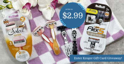 BIC Flex5 and Soleil Glide Disposable Razors Kroger Krazy (1)