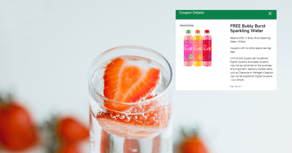 Bubly Sparkling Water Kroger Digital Coupon