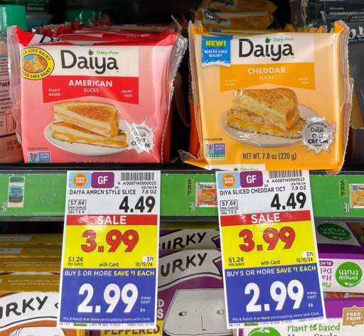 Daiya Dairy-Free Cheese Kroger Shelf Image