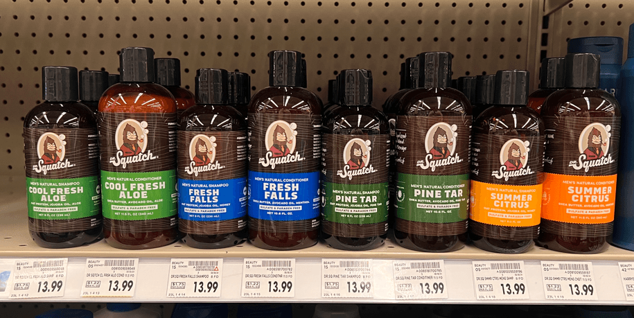 Dr. Squatch Shampoo & Conditioner Kroger Shelf Image