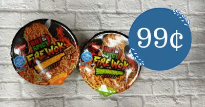 Nissin Hot & Spicy Fire Wok Noodle Bowls Kroger Krazy